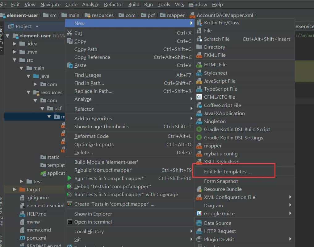 IDEA-pom文件中添加依赖自动补齐/自动提示&&常用mapper和mybatis-config模板配置